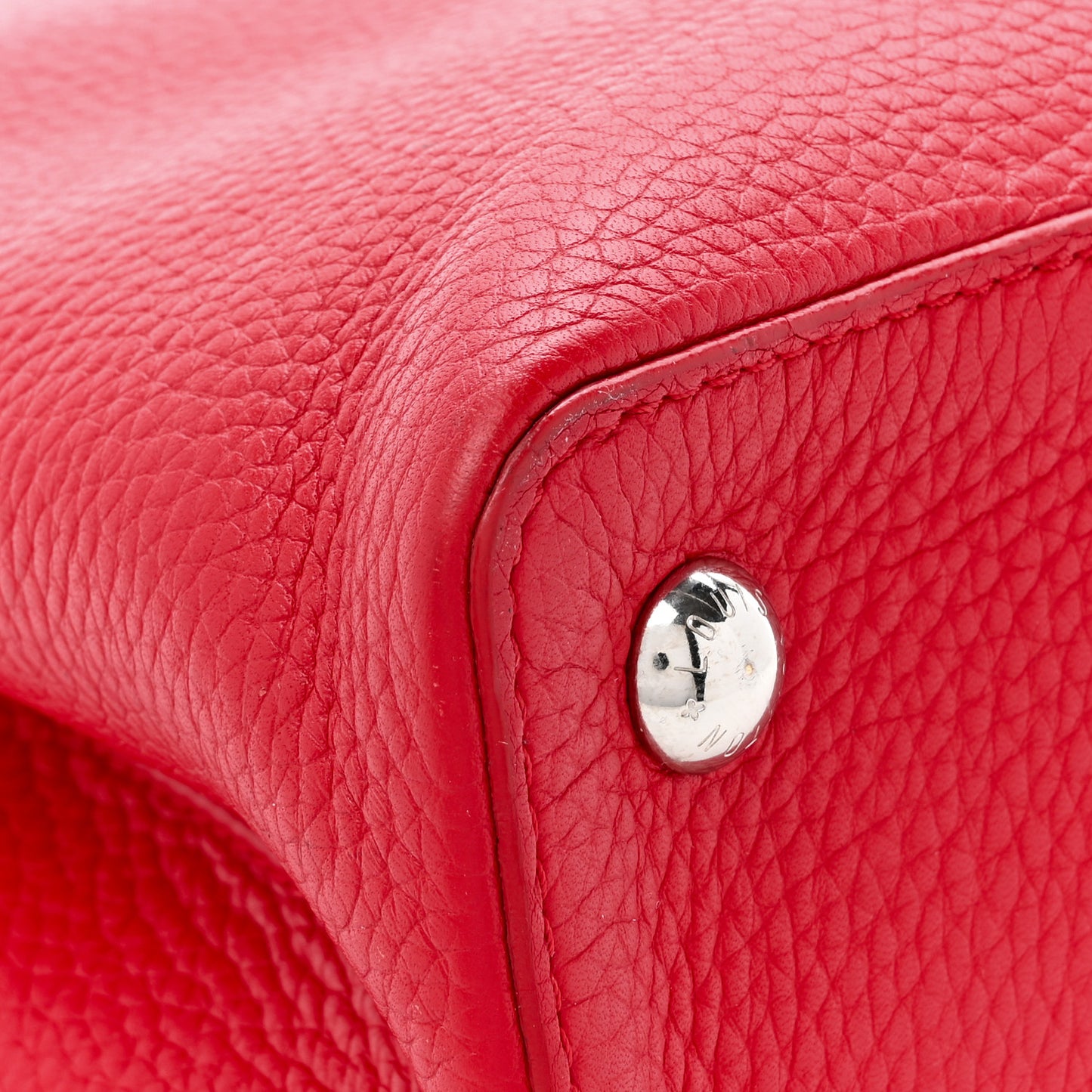 Taurillon Capucines PM Rubis