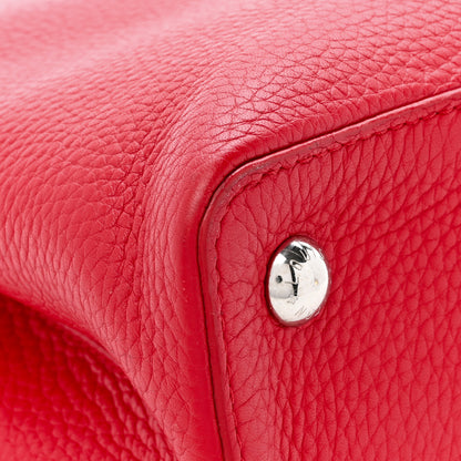 Louis Vuitton Taurillon Capucines PM Rubis 10 of 14