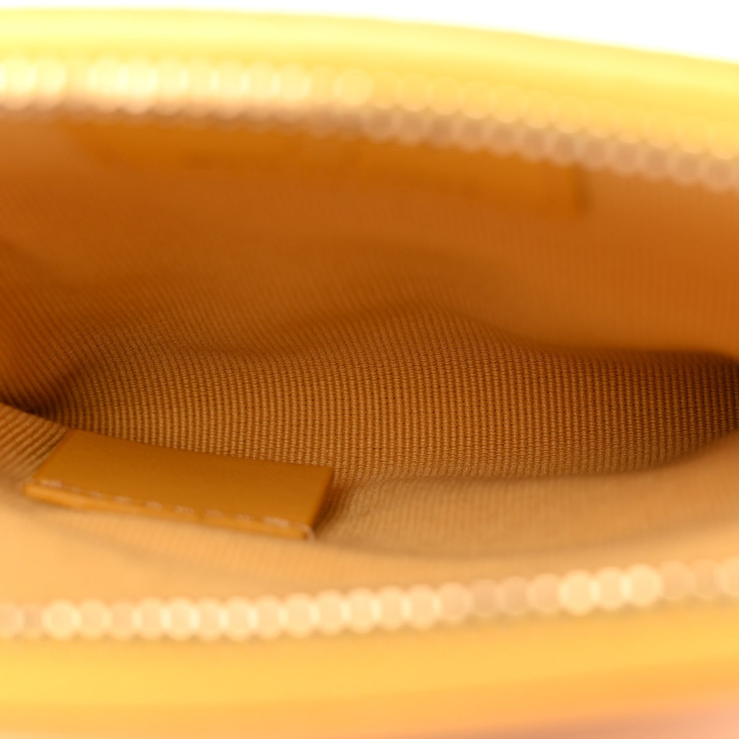 Caviar Quilted Zip Card Holder Wallet Yellow