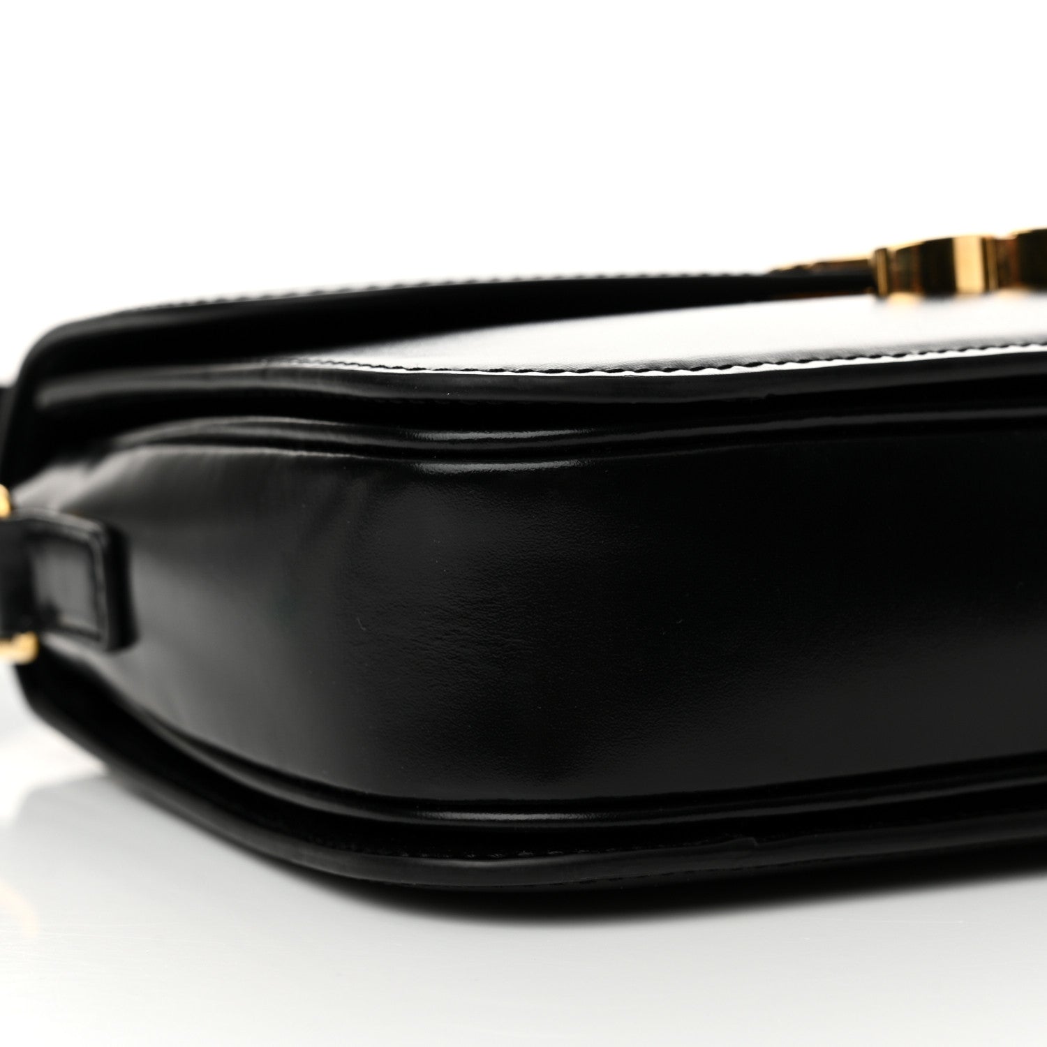 Celine Shiny Calfskin Medium Triomphe Black 9 of 16
