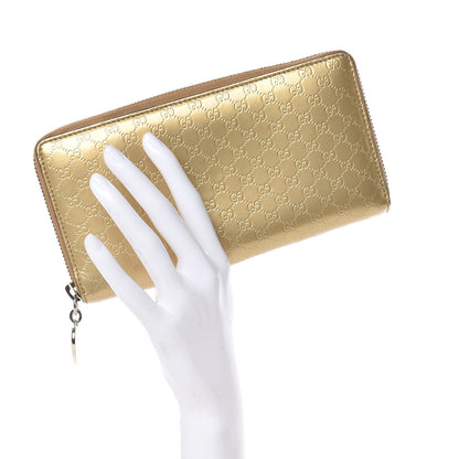 Gucci Shine Microguccissima Heart Zip Around Wallet Gold 2 of 6