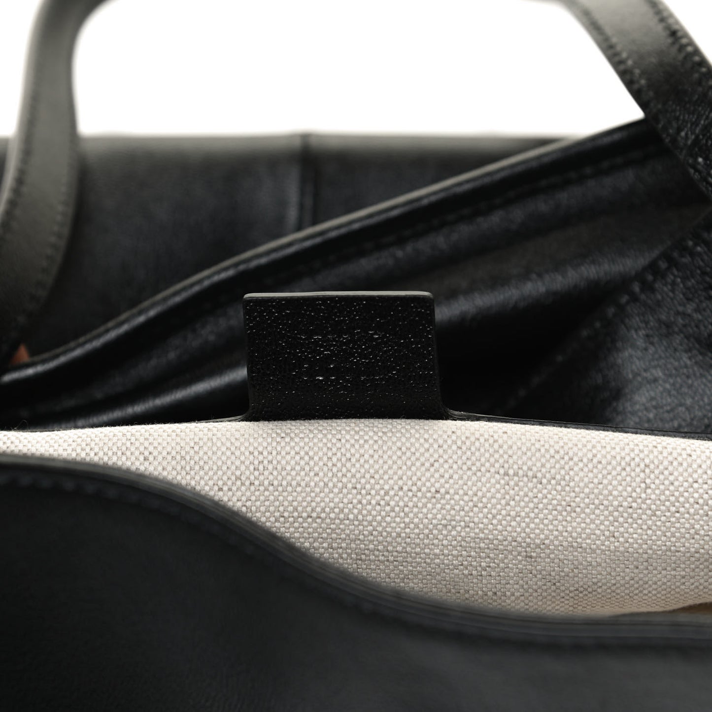 New Sakai Calfskin Lux Horsebit 1955 Tote Bag Black