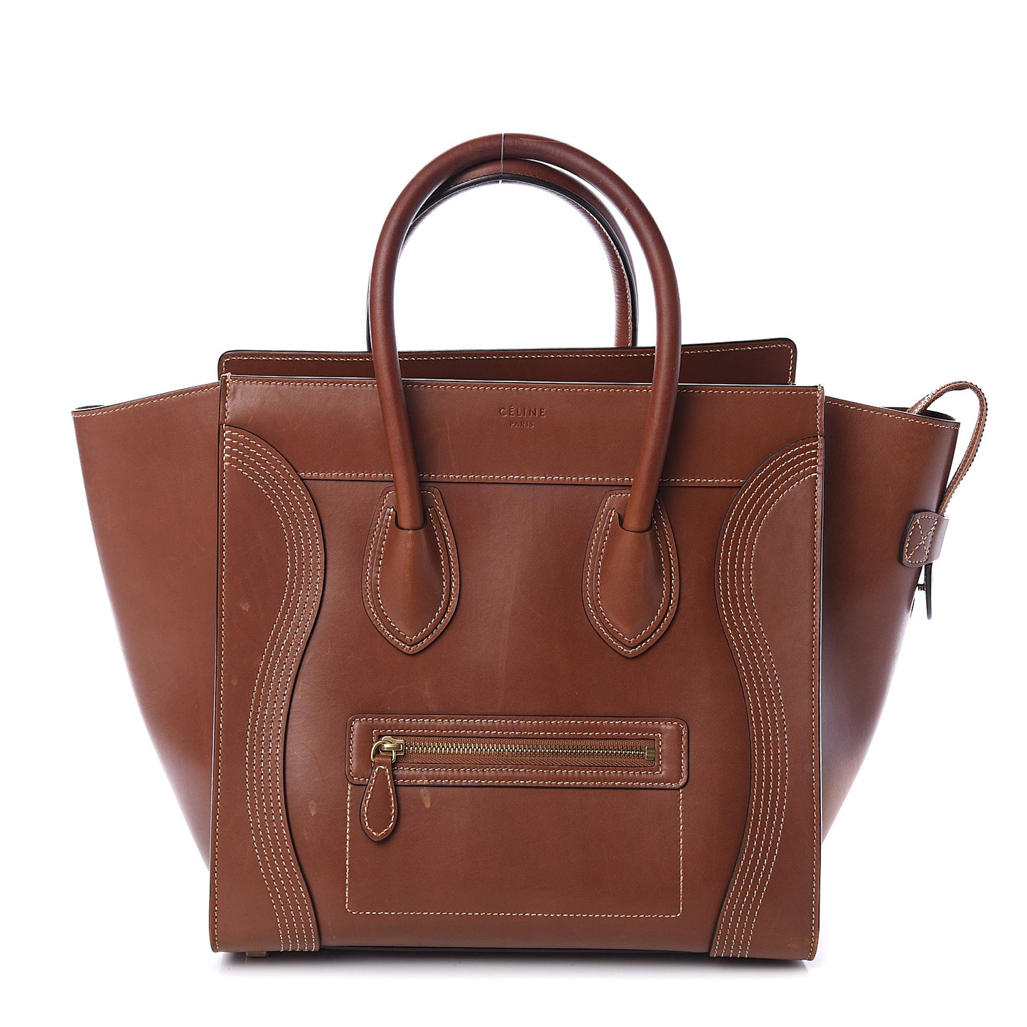 Natural Calfskin Mini Luggage Tan
