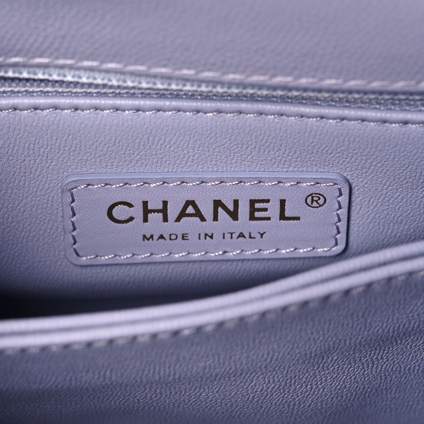 Caviar Quilted Mini Coco Handle Flap Light Purple