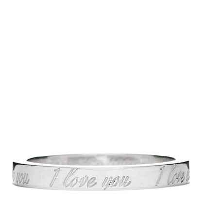 Tiffany Sterling Silver I Love You Band Ring 54 7 1 of 4