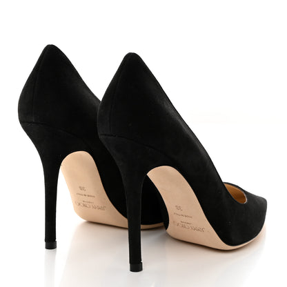 Jimmy Choo Suede Abel Pumps 38 Black 4 of 8
