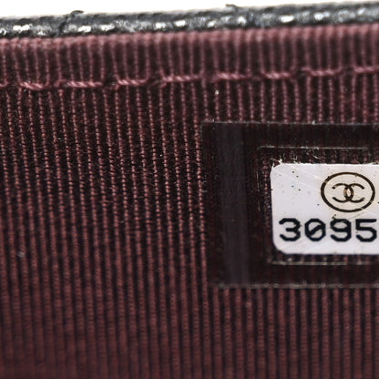 Chanel Caviar Quilted Flap Card Holder Chain Wristlet Black 7 of 8