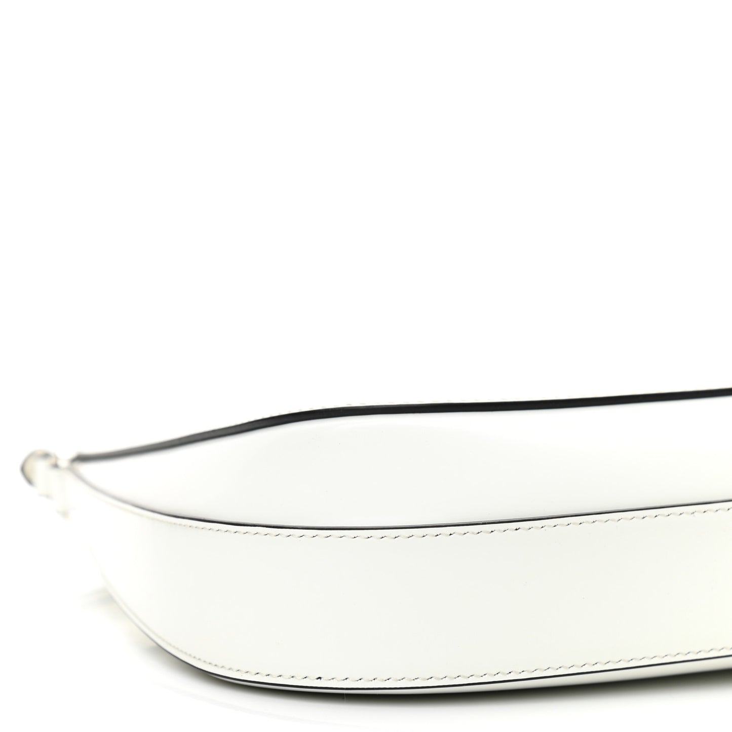 Spazzolato Cleo Adjustable Strap Shoulder Bag White Black