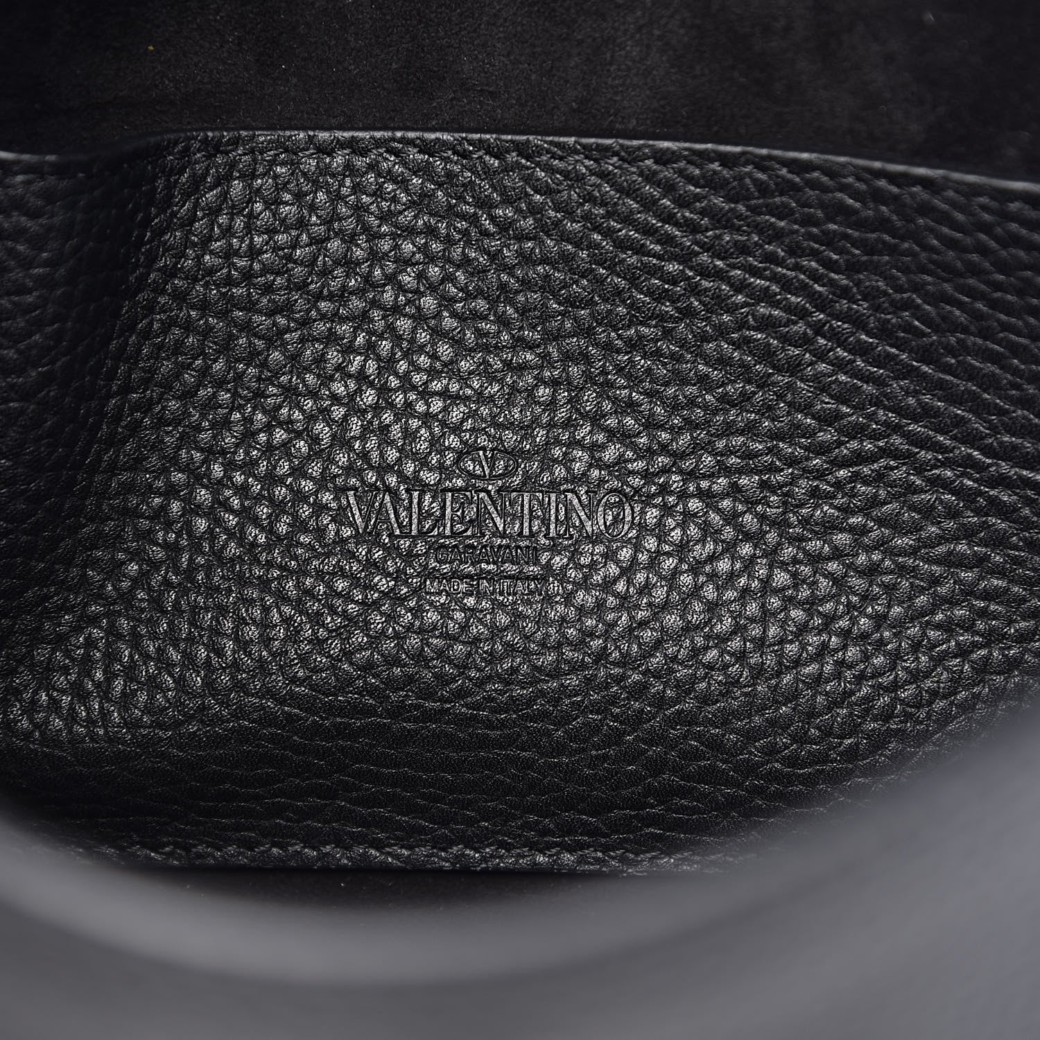 Valentino Garavani Pebbled Calfskin Medium Rockstud Flip Lock Crossbody Bag Black 6 of 9