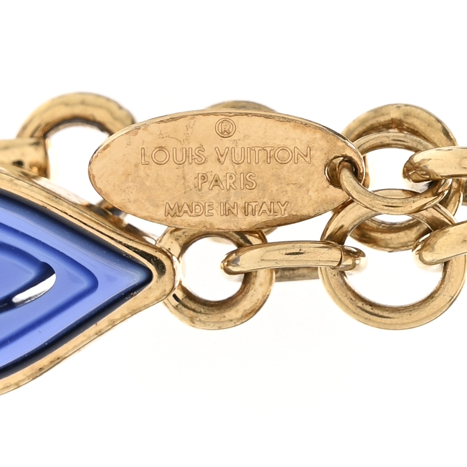 Louis Vuitton Resin Naif Bag Charm Blue 3 of 4