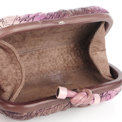 Bottega Veneta Nappa Stitched Knot Clutch Orchid 5 of 6