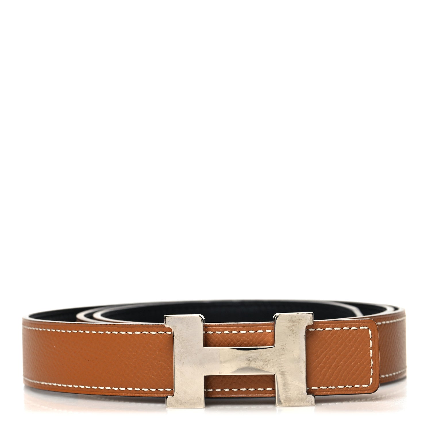 Hermes Swift Epsom 24mm Mini Constance H Belt 95 38 Black Gold 1 of 6