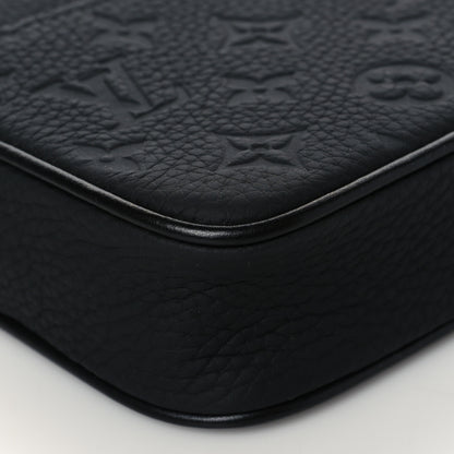 Louis Vuitton Taurillon Monogram Uniformes Solar Ray Soft Pochette Volga Belt Bag Black 8 of 9