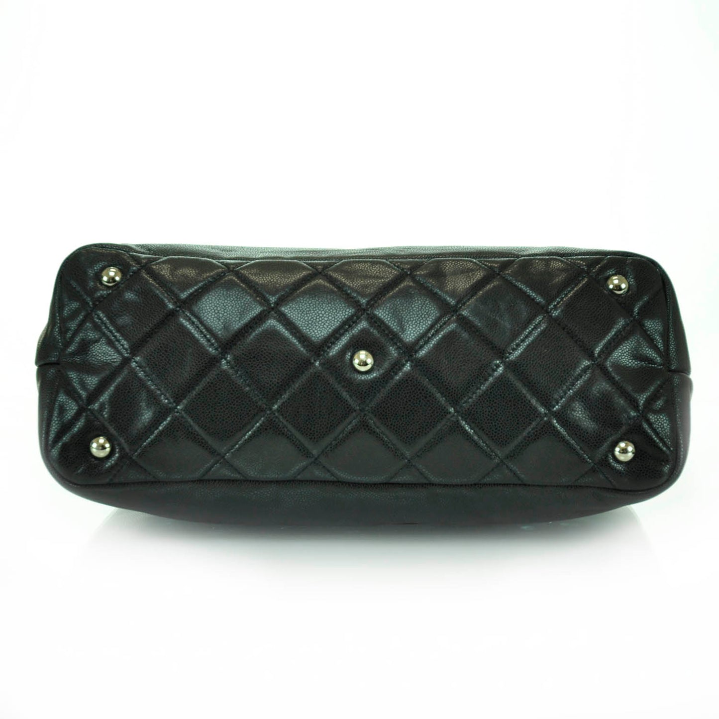 Washed Caviar Timeless Large Shopping Tote Black