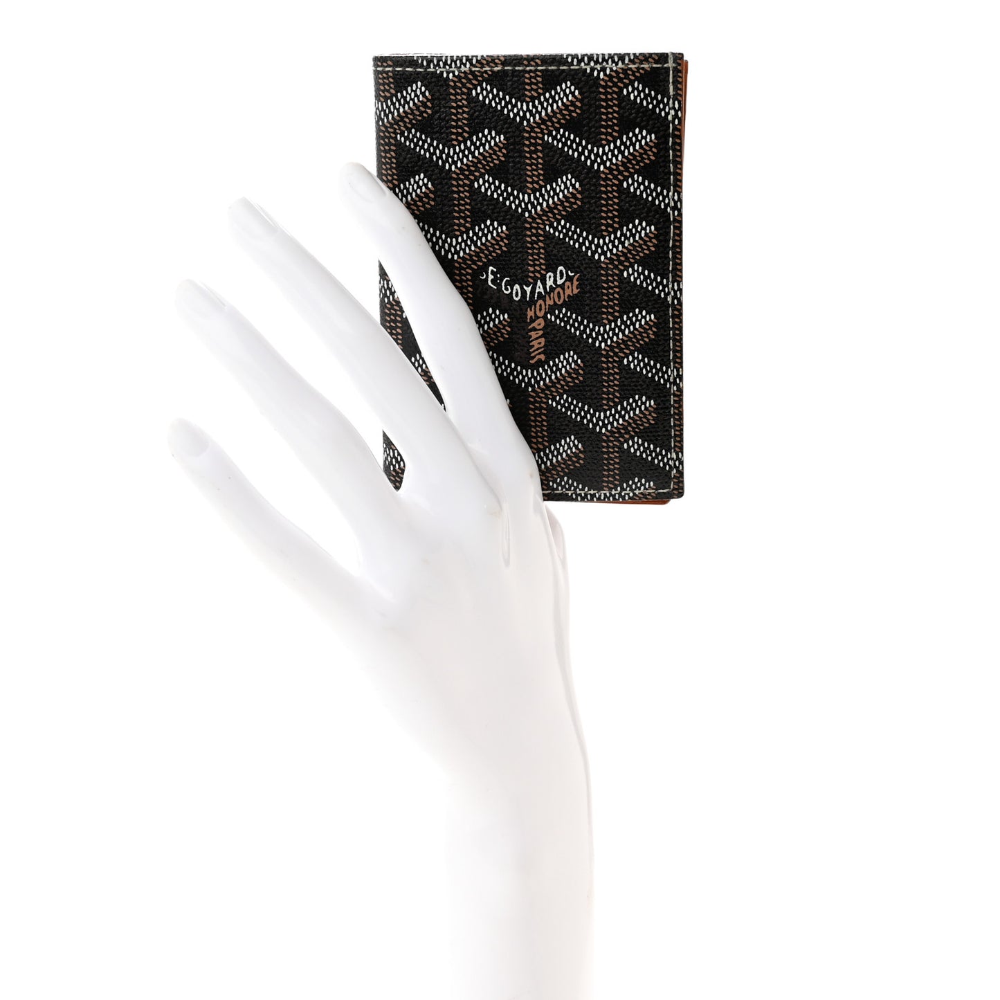 Goyardine Saint Pierre Card Holder Black Gold