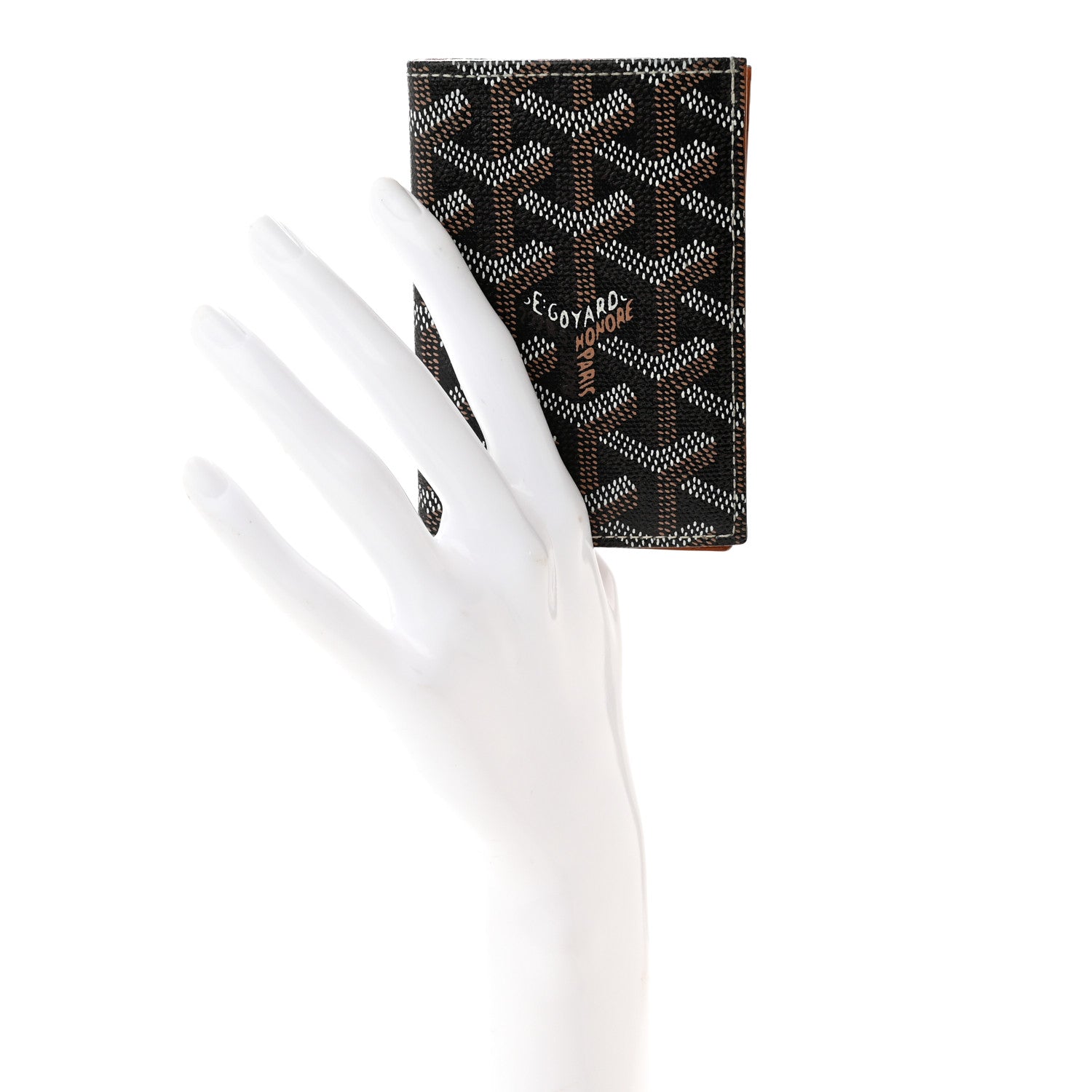 Goyard Goyardine Saint Pierre Card Holder Black Gold 2 of 12