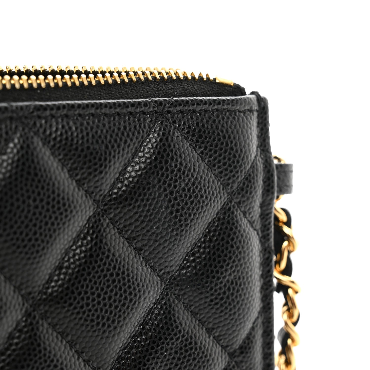 Chanel Caviar Quilted Polly Pocket Pouch Black 9 of 10