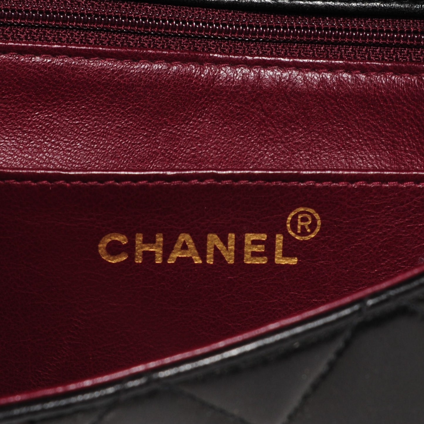 Lambskin Quilted Small Single Flap Black