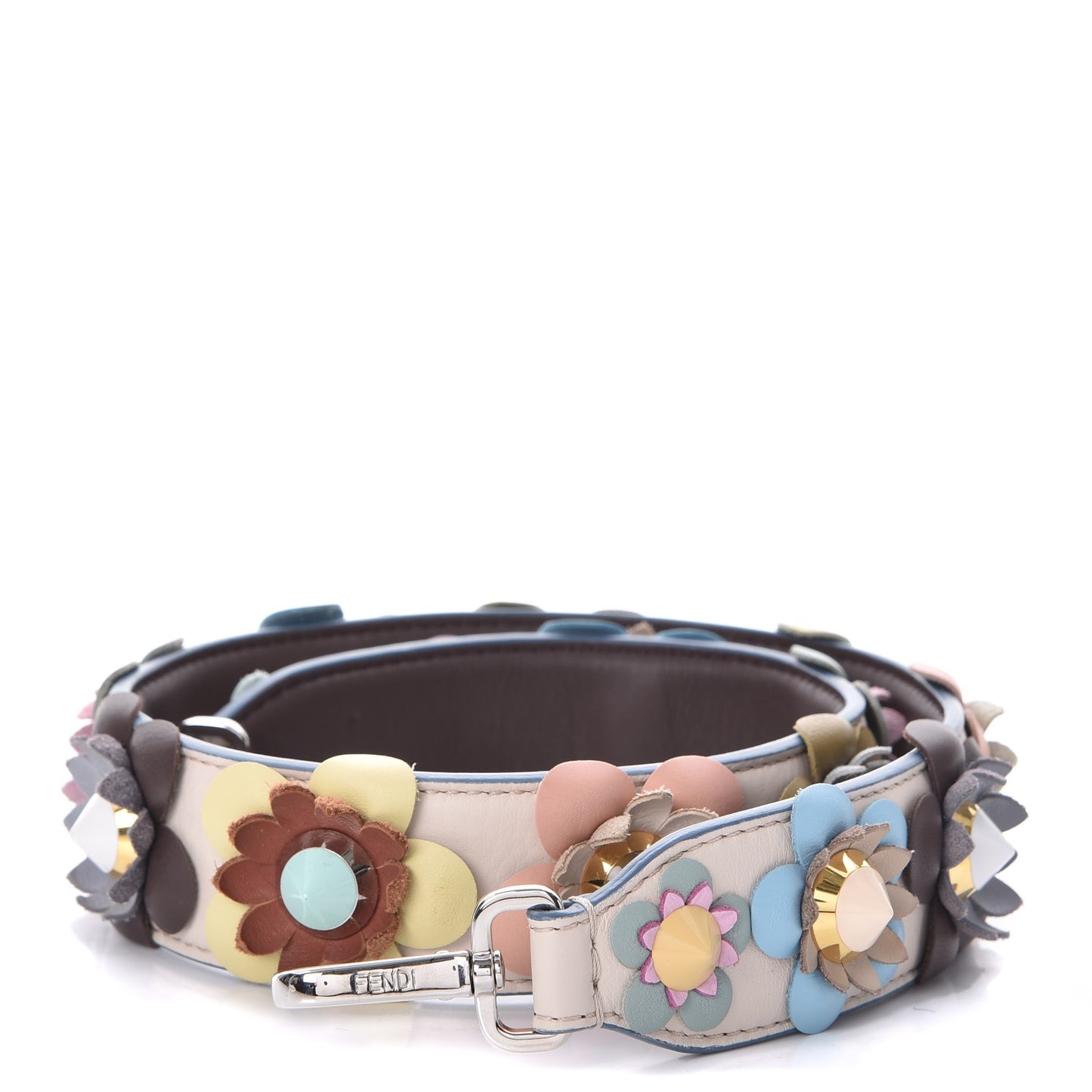 Vitello Dolce Flowerland Studded Strap You Camelia Moresco Multicolor