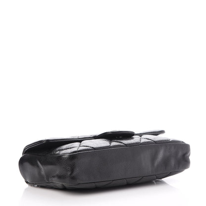Chanel Glazed Caviar Quilted Small Nature Flap Bag Black 4 of 8