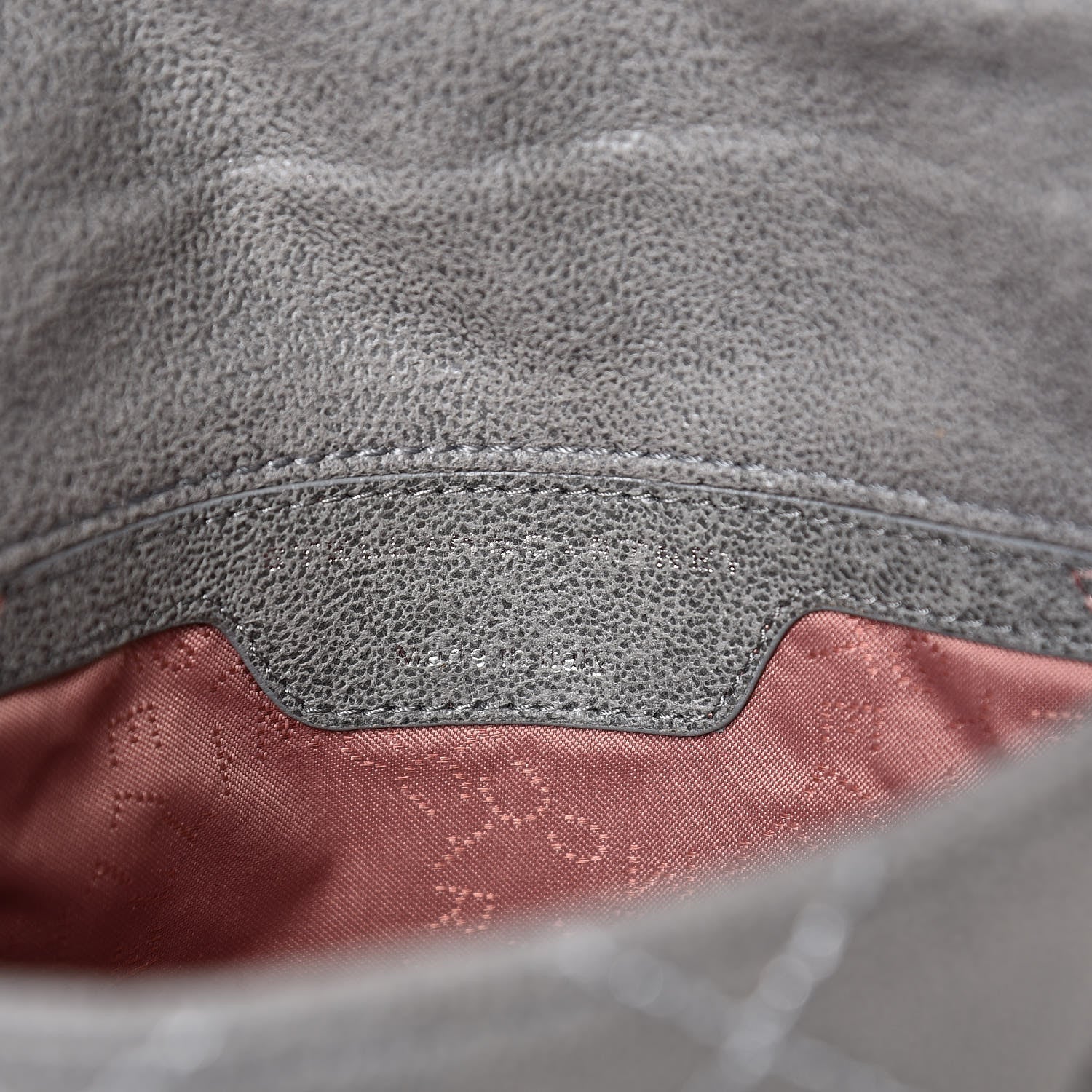 Stella McCartney Shaggy Deer Quilted Mini Falabella Grey 6 of 8