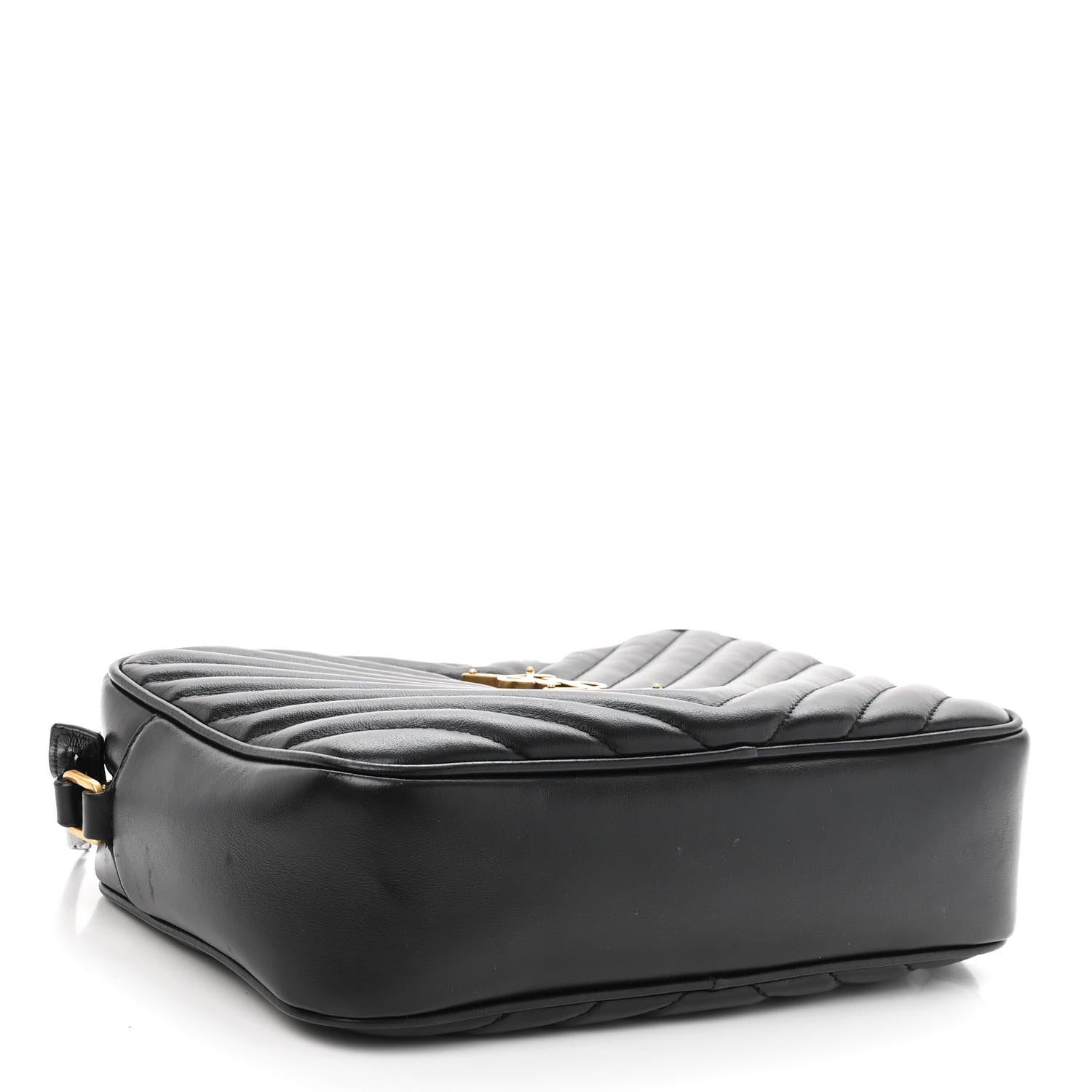 Saint Laurent Calfskin Matelasse Monogram Lou Camera Bag Black 4 of 9