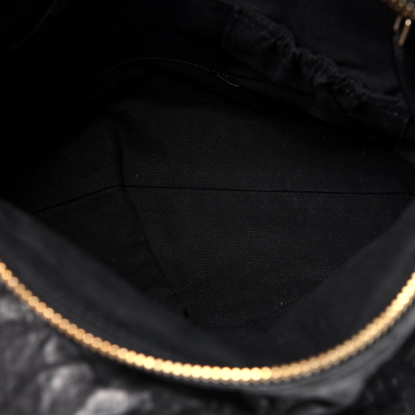 Tumbled Sheepskin Medium Pandora Bag Black