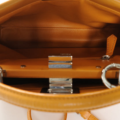 Fendi Nappa Mini Peekaboo Iconic Satchel Giallo Syrup 5 of 6