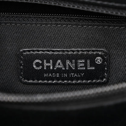 Chanel Caviar Chevron Quilted Small Coco Handle Flap So Black 6 of 11