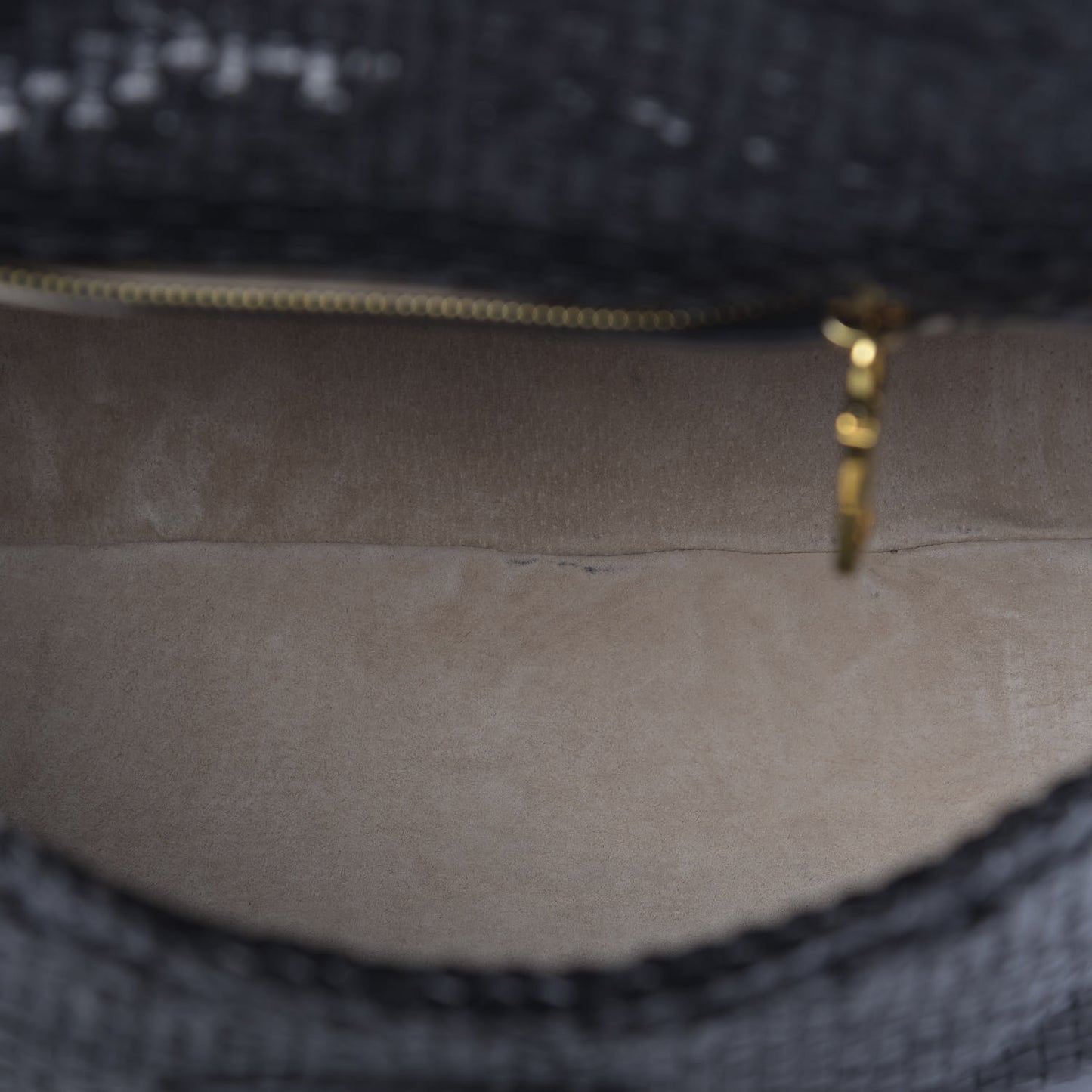 Goatskin Woven Top Handle Satchel Black