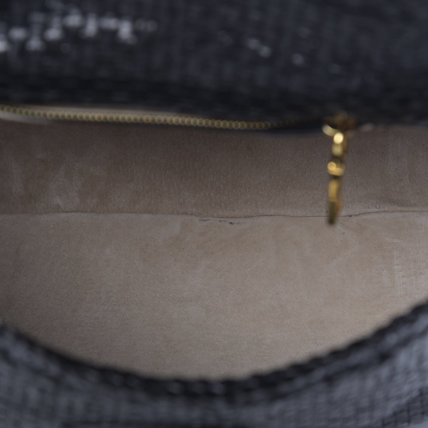 Prada Goatskin Woven Top Handle Satchel Black 5 of 14