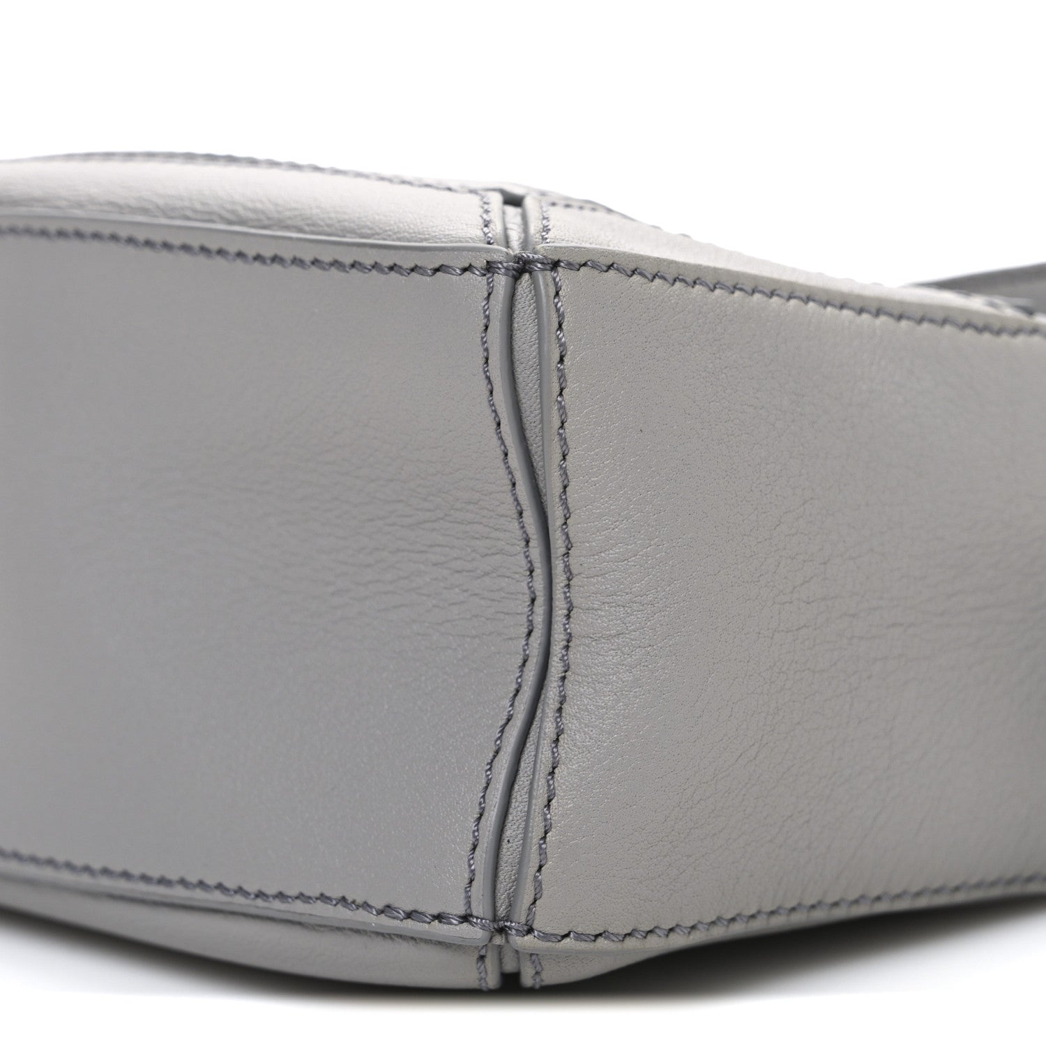 Loewe Soft Grained Calfskin Mini Puzzle Edge Bag Pearl Grey