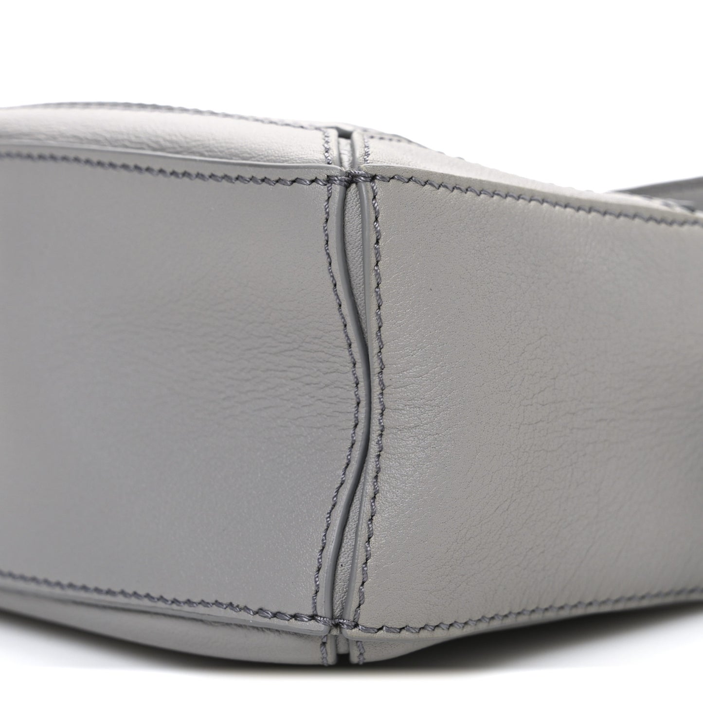 Soft Grained Calfskin Mini Puzzle Bag Pearl Grey