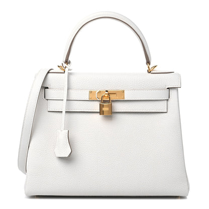 Hermes Togo Kelly Retourne 28 Gris Pale 1 of 10