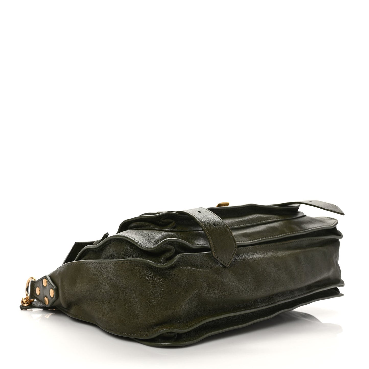 Lambskin Medium PS1 Satchel Military