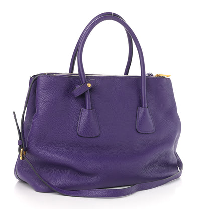 Prada Vitello Daino Tote Viola 2 of 10