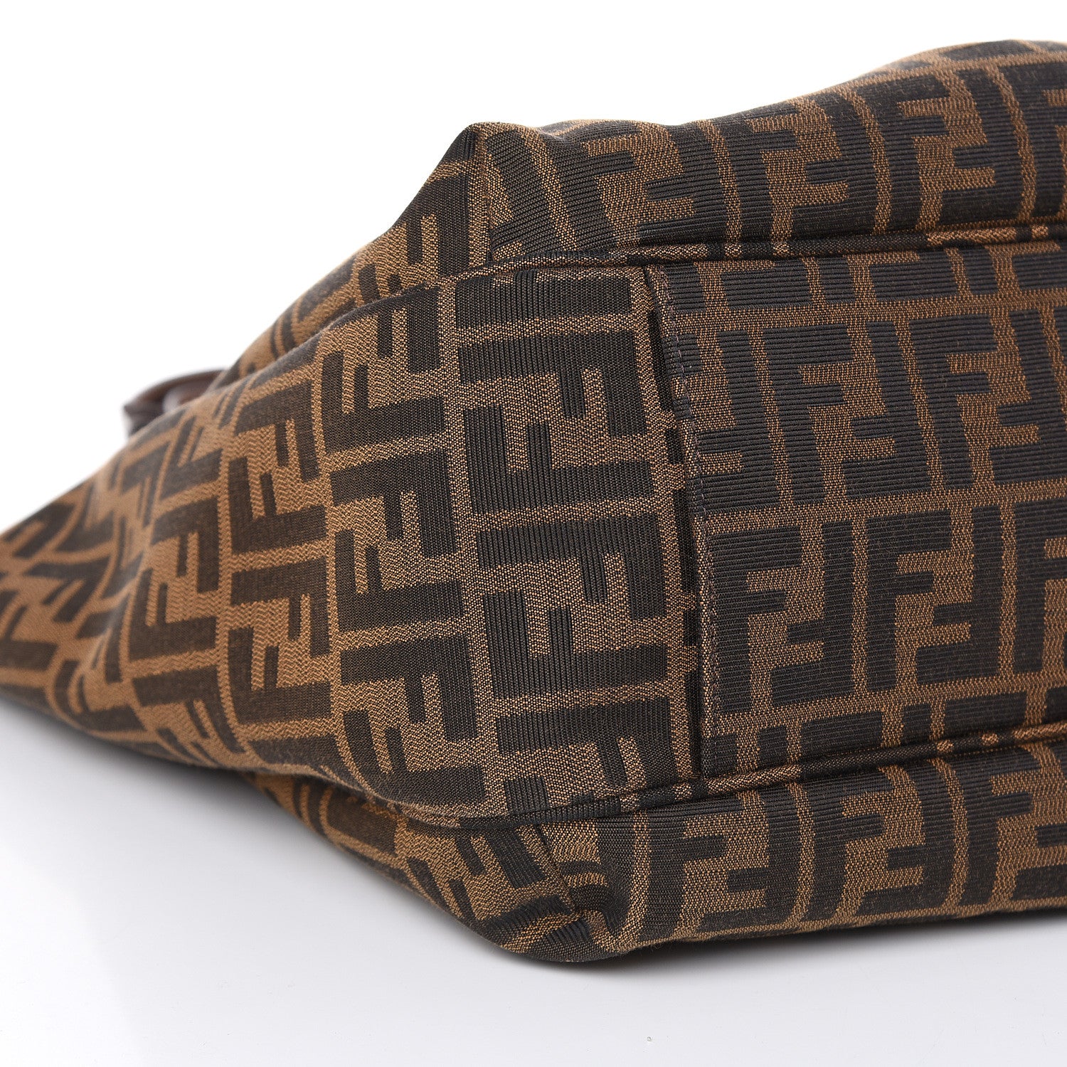 Fendi Zucca Vitello Artic Grande Shopping Tote Tobacco Castagna 9 of 10