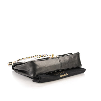 Chanel Lambskin Quilted Medium Double Flap Black 4 of 7