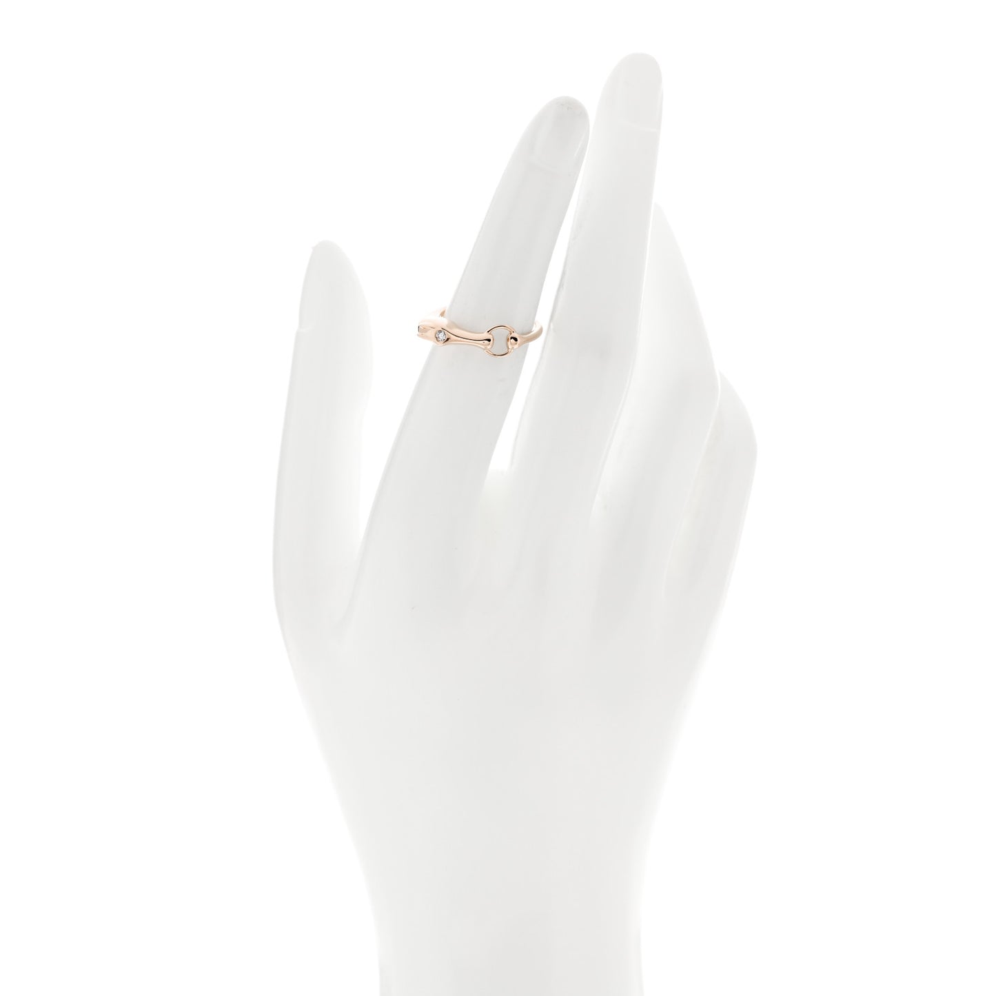 18K Rose Gold Diamond TPM Galop Ring 50 5.25