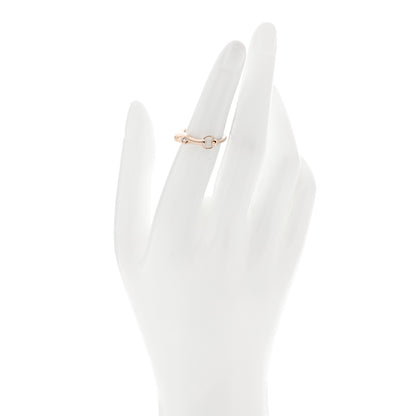 Hermes 18K Rose Gold Diamond TPM Galop Ring 50 5.25 3 of 9