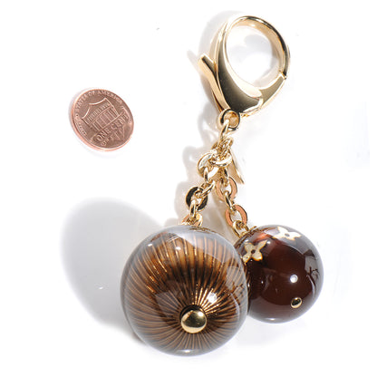 Louis Vuitton Monogram Ball Charm Key Chain Brown 2 of 7