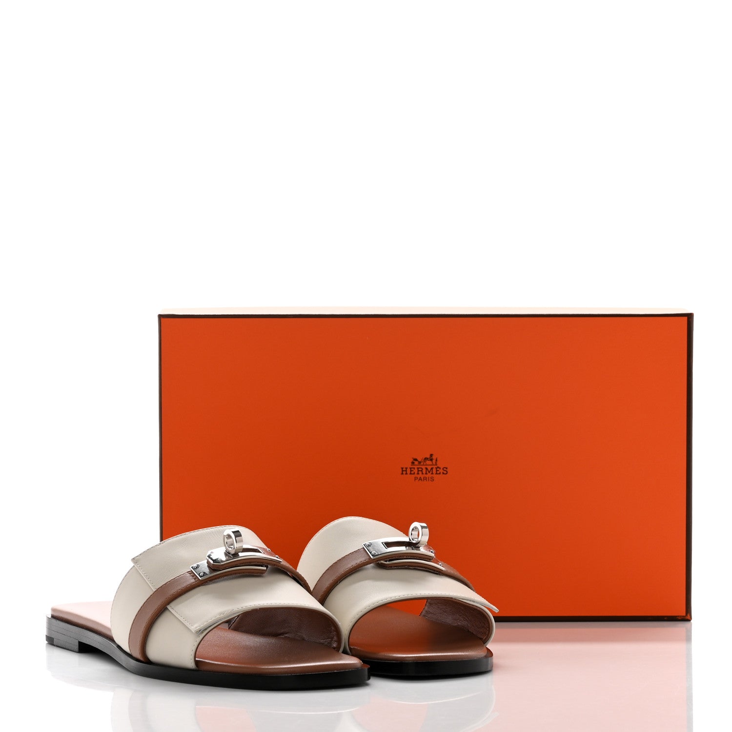 Hermes Calfskin Giulia Sandals 36 Beige Glaise Rose Perle 14 of 14