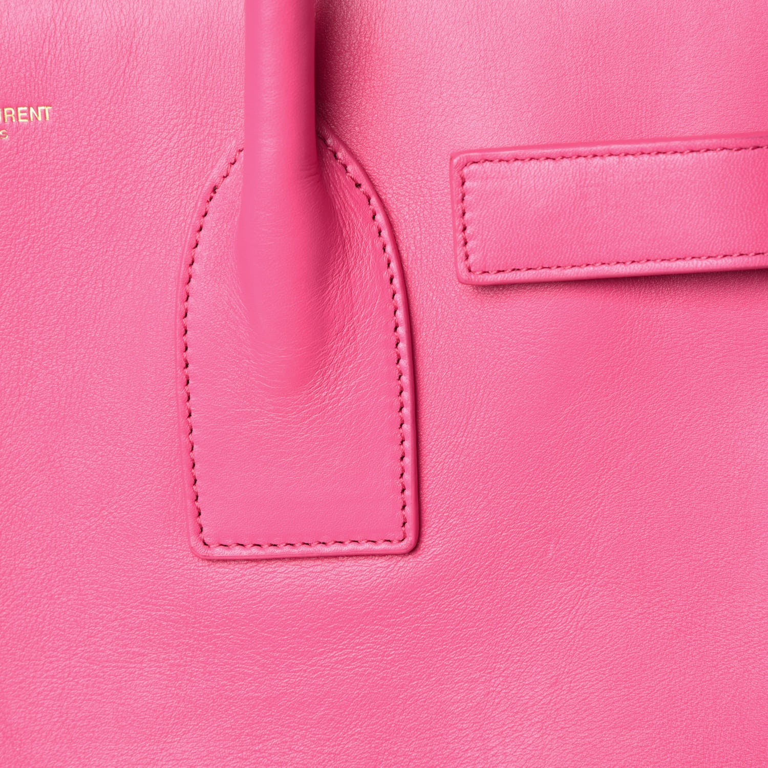 Saint Laurent Calfskin Small Sac De Jour Bubblegum 11 of 27