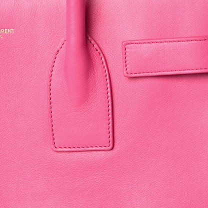Saint Laurent Calfskin Small Sac De Jour Bubblegum 11 of 27
