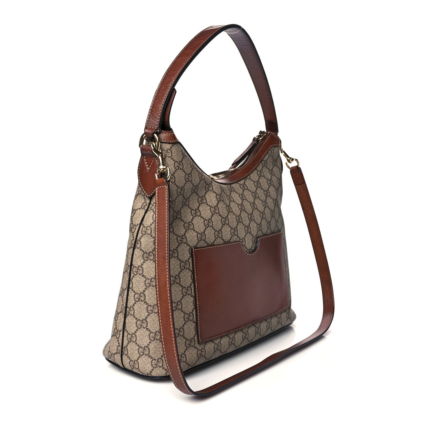 GG Supreme Monogram Linea A Hobo Brown
