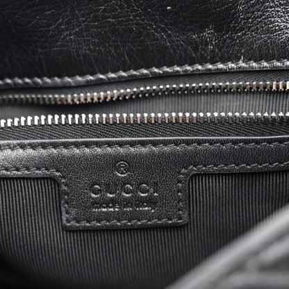 Gucci Soft Calfskin Matelasse Monochrome Medium GG Marmont Shoulder Bag Black 6 of 11