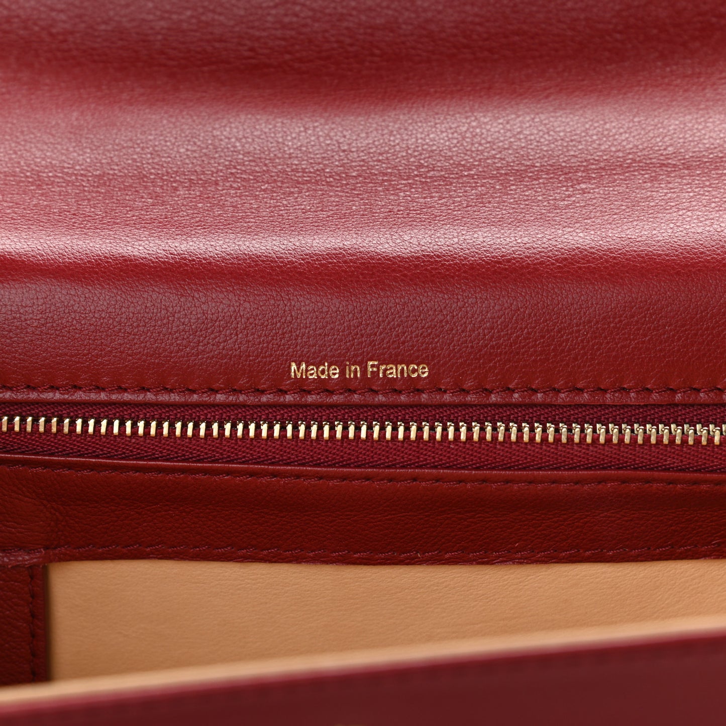 Calfskin GM Tempete Satchel Red