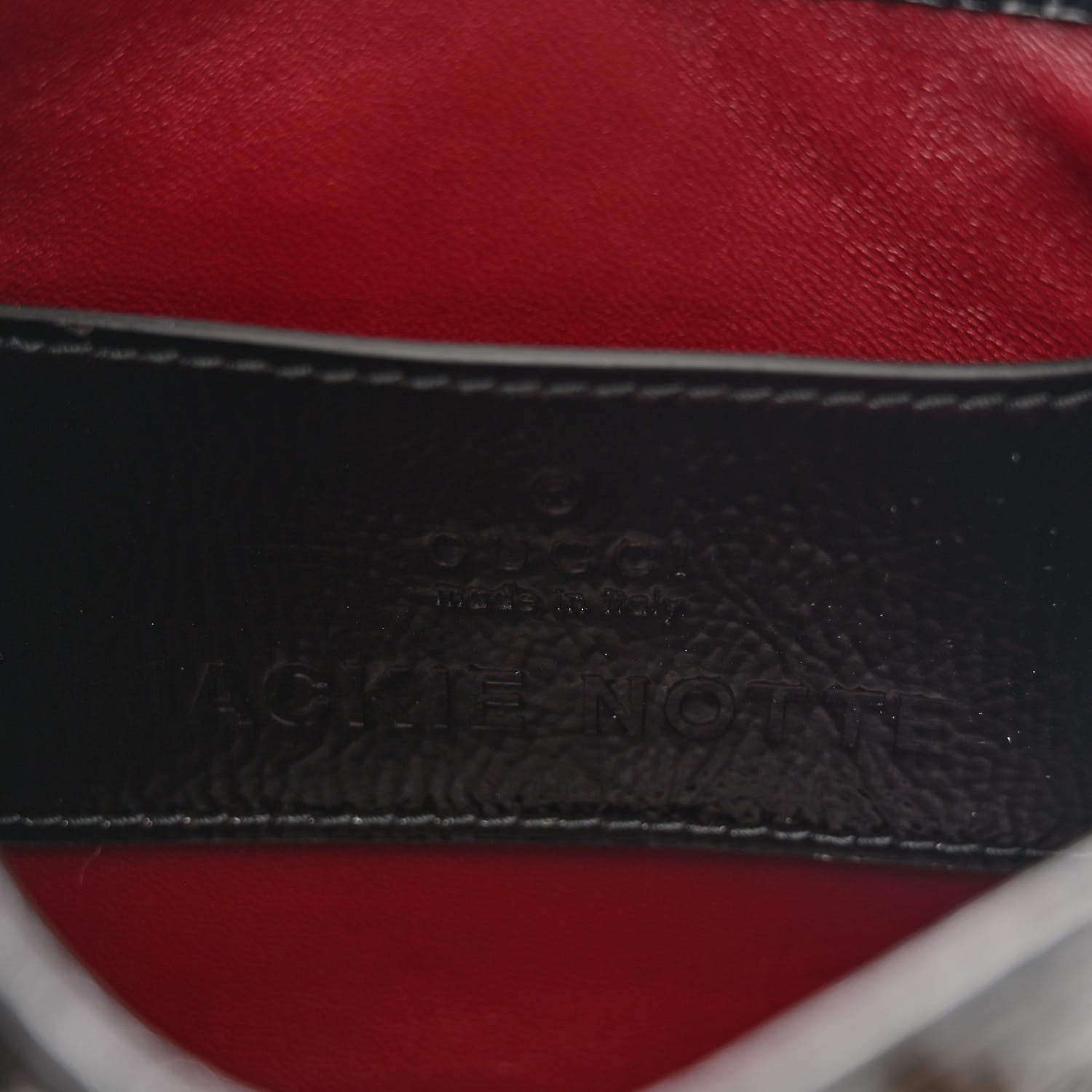 Gucci Crinkled Patent Mini Jackie Notte Bag Black 1778619