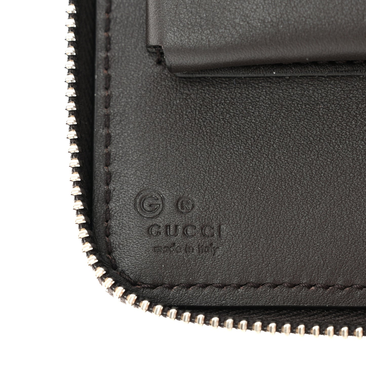 Microguccissima Zip Around Top Handle Travel Wallet Testa di Moro