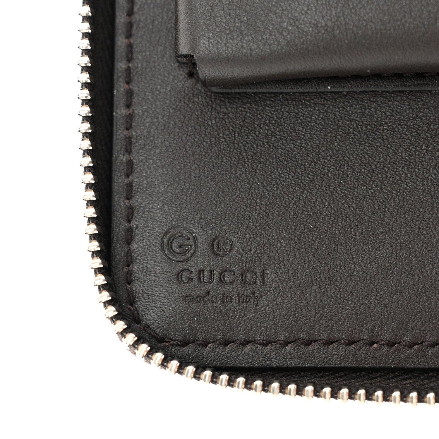 Gucci Microguccissima Zip Around Top Handle Travel Wallet Testa di Moro 8 of 10
